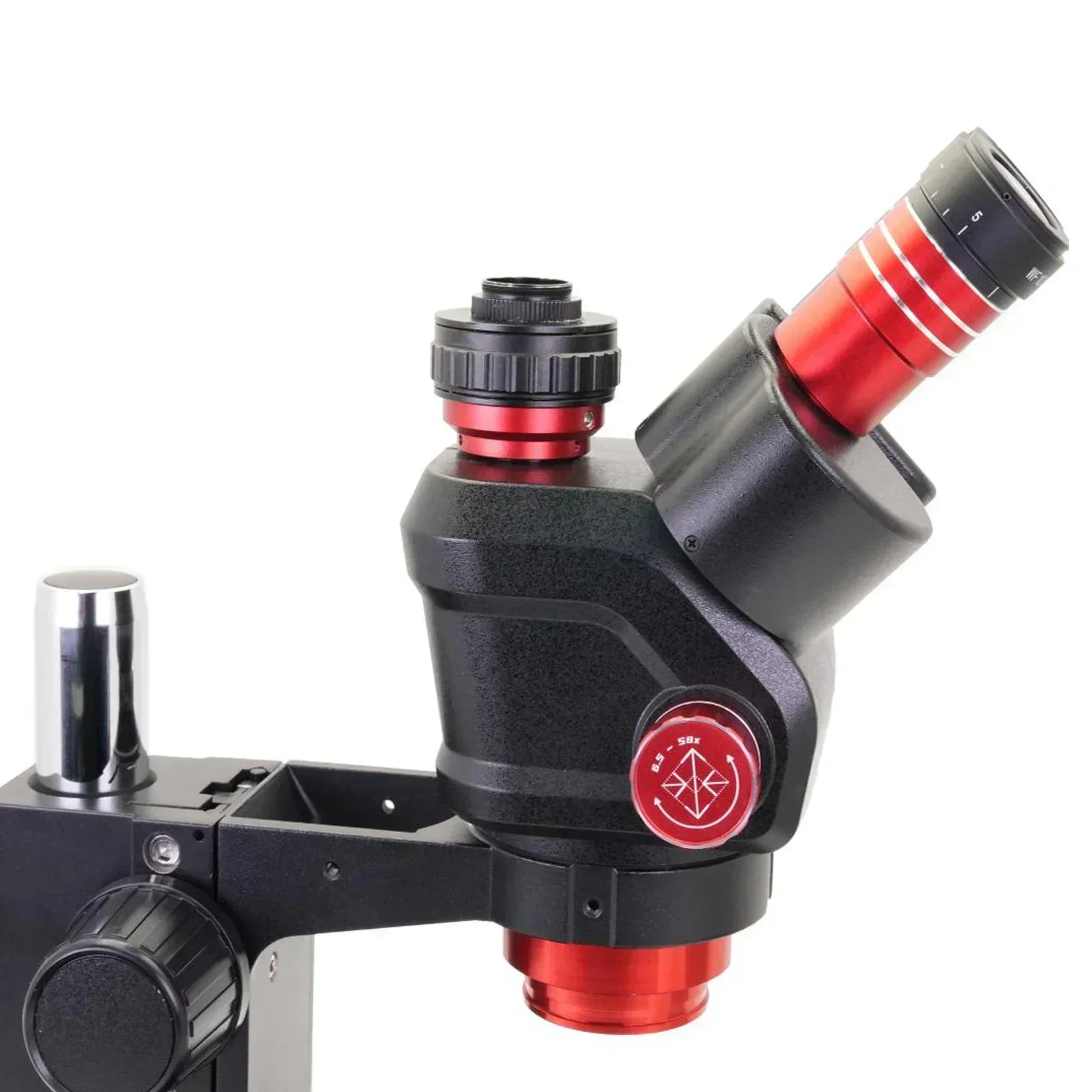 Microscopio Trinocular YCS 6558S HD, microscopio con Zoom 6,5-58X para reparación de teléfonos móviles, placa base, PCB, CPU, herramienta de microscopio de soldadura - imagen 3