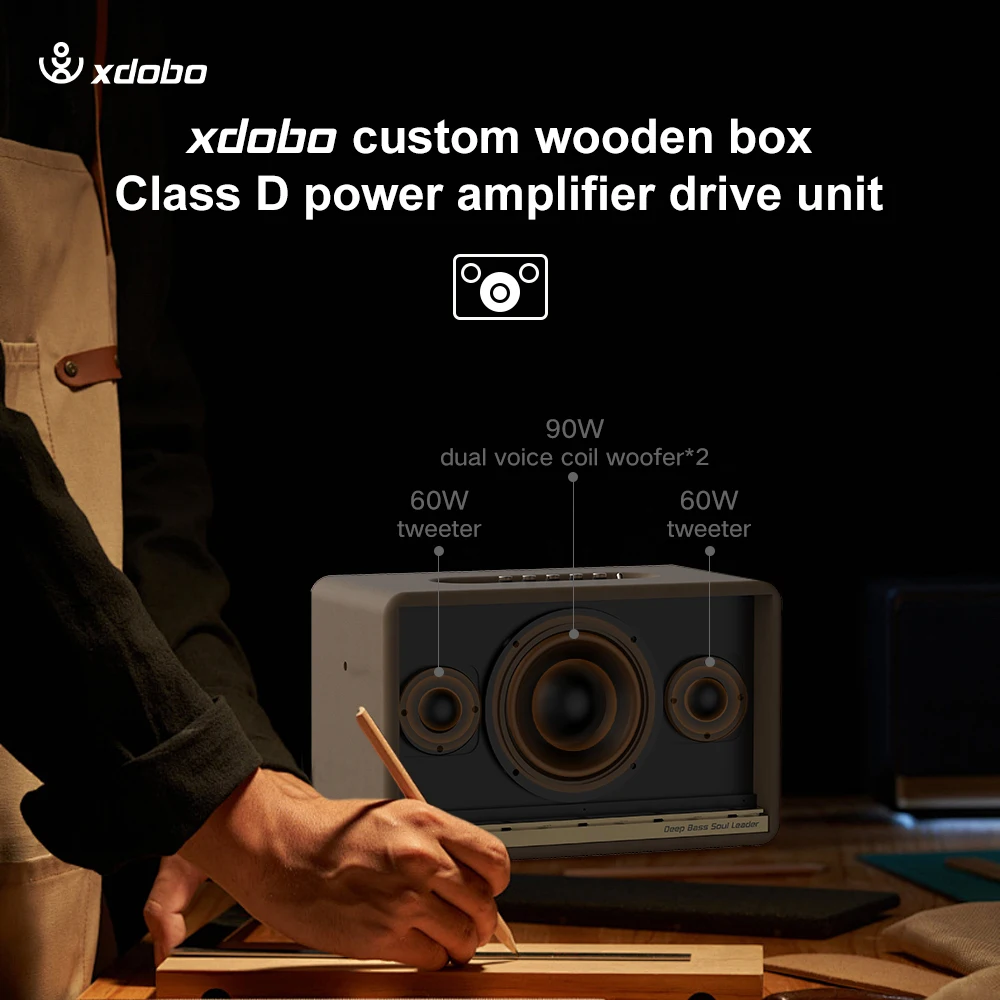 XDOBO Mirage Max 300W Altavoz Bluetooth inalámbrico de alta potencia caja de sonido de Karaoke en casa modo TWS RGB conmutación estéreo bajo Subwoofer - imagen 3