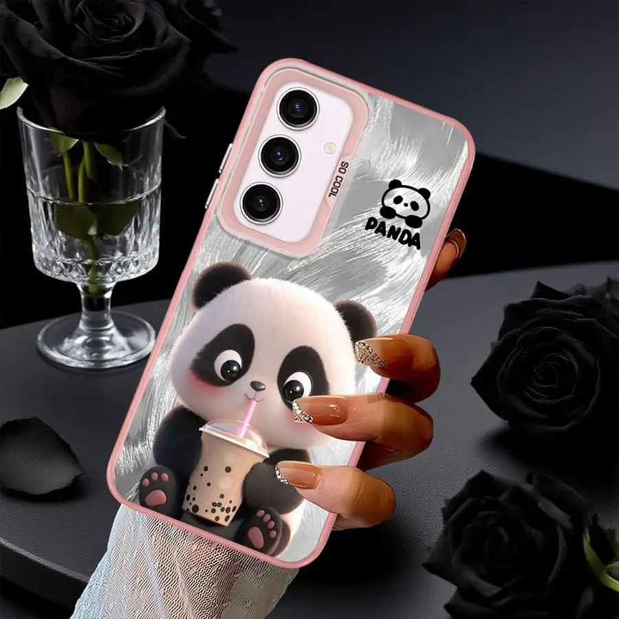 Funda para Samsung Galaxy A26 A22 A52 A23 A32 A33 A34 A36 A73 A53 A24 A25 funda trasera para teléfono lindo Panda - imagen 5
