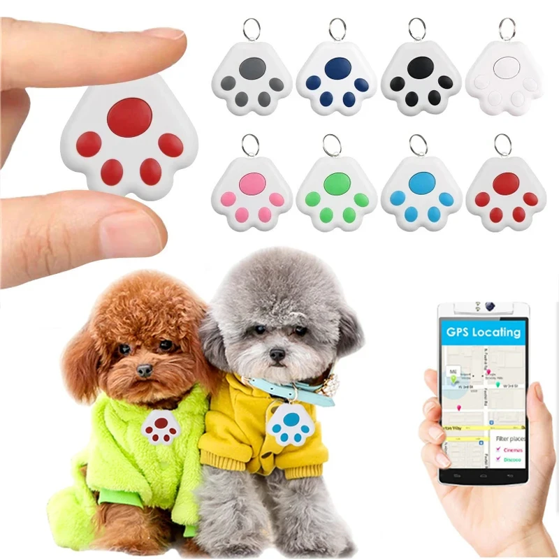 Rastreador GPS con etiqueta inteligente, Mini localizador Bluetooth resistente al agua antipérdida para mascotas, perros, gatos, niños, billetera de coche, accesorios para Collar de llaves
