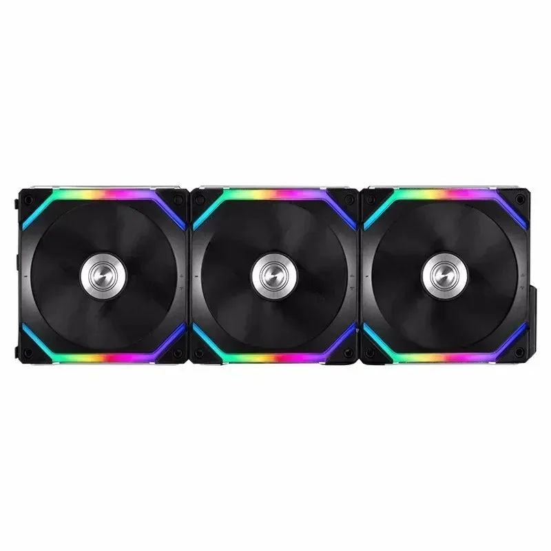 LIAN LI UNI-ventilador SL120 V1 AL120 SL140 120/140MM RGB, Kit DE VENTILADOR, Cable Modular, Software libre, Control inteligente PWM M/B 5V ARGB, negro/blanco - imagen 2