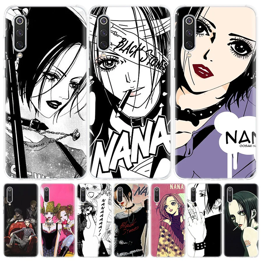 NaNa Osaki funda de teléfono de silicona con llamadas de Anime para Xiaomi Redmi Note 10 Pro, 10S, 11, 11S, 11T, 11E, 12, 9, 9S, 9T, 8, 8T, 7, 6, 5