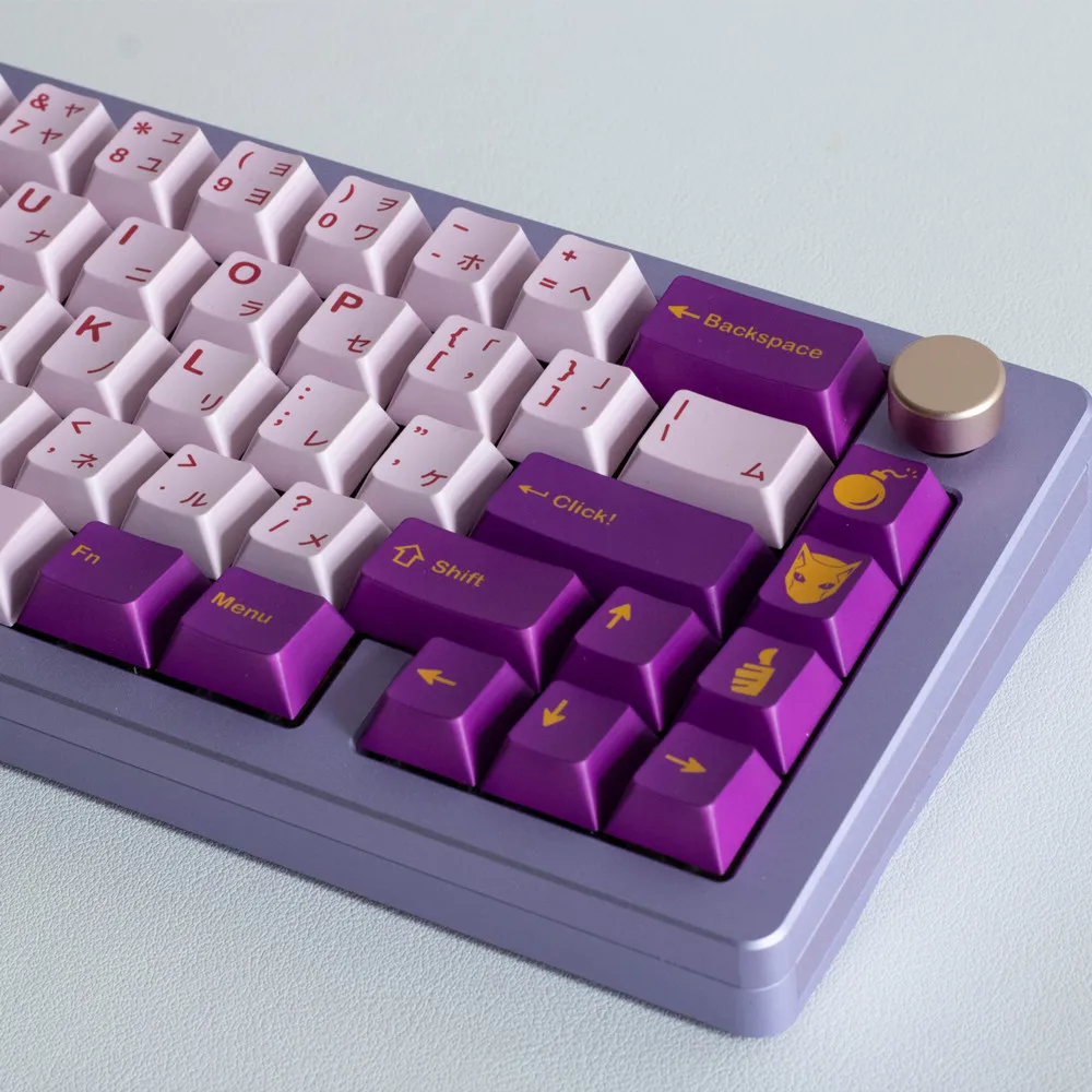GMK Deathly Queen Clone Keycap, Cherry Profile DYE Sub PBT, juegos completos de 142 teclas con ISO Enter, nuevas teclas para interruptor cruzado - imagen 4
