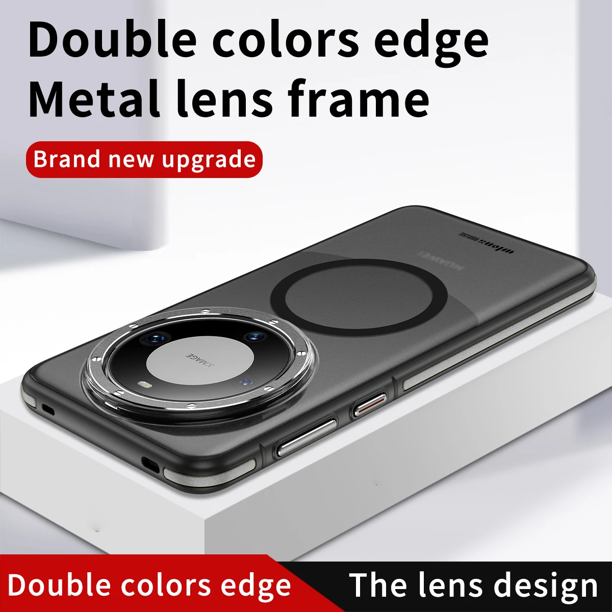 Funda de empalme para Huawei Mate 60 Pro +, armadura de sensación de piel a prueba de golpes para Huawei Mate60 Pro Plus, funda trasera de teléfono híbrida Magsafe - imagen 2