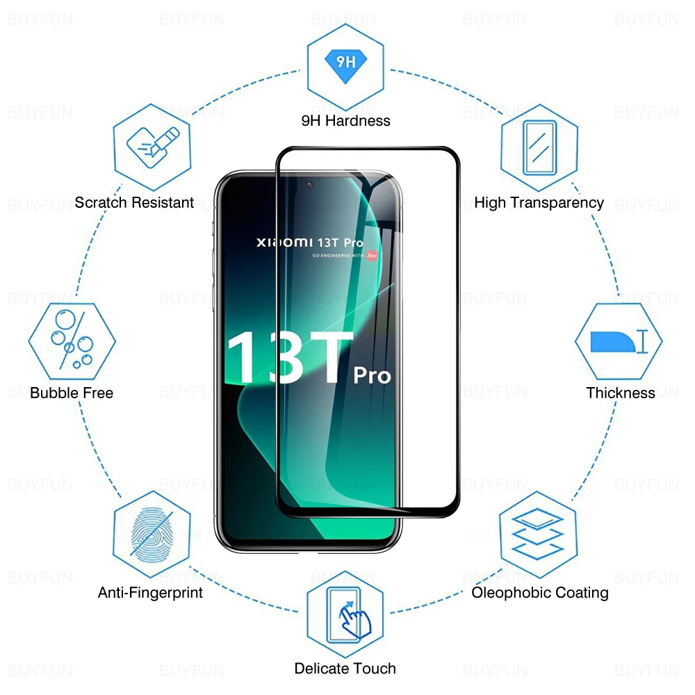 Cristal templado para cámara 4 en 1, Protector de pantalla HD para Xiaomi 13 T Pro 5G, Xiaomi Mi 13, TPro, Mi13T, Xiaomi 13t, Mi13, TPro - imagen 2