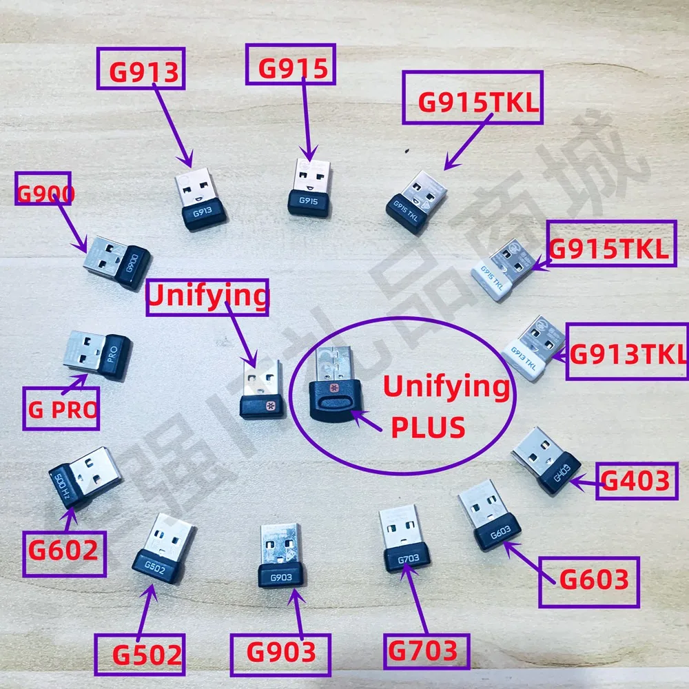 Adaptador receptor Dongle USB para ratón unificador Logitech MX M905 M510 teclado K400R G403 G603 G703 G900 G903 G502X G602 GPRO X - imagen 2
