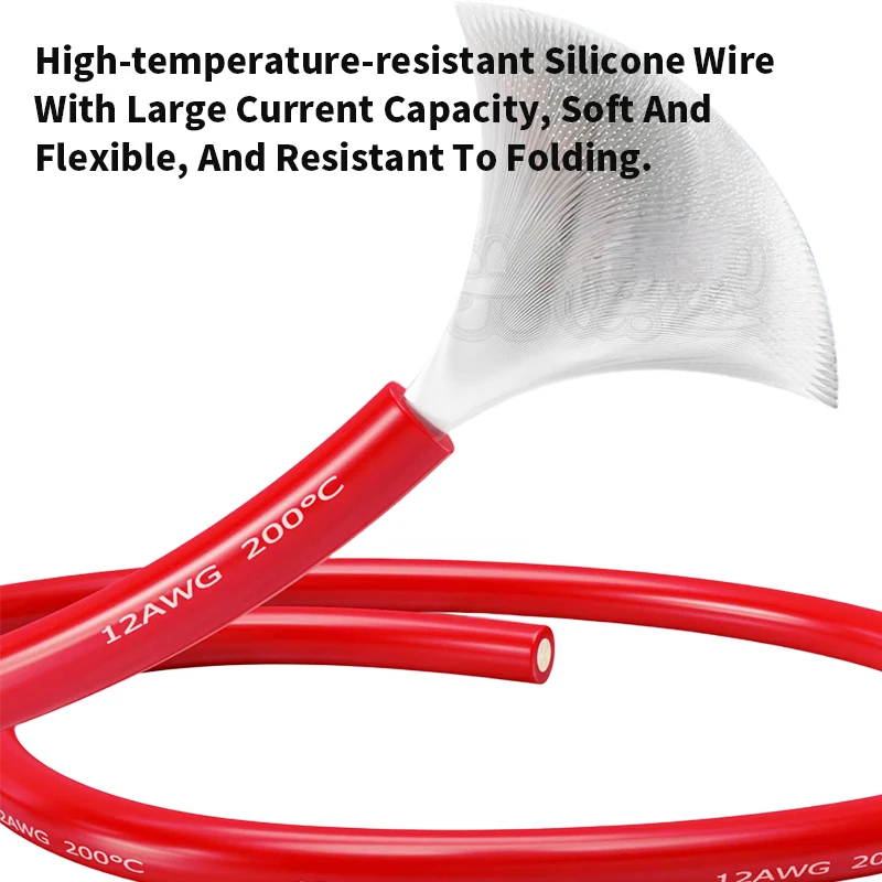 XT60H enchufe macho hembra con Cable Cable de extensión de conexión de carga de batería de litio 10AWG 12AWG 14AWG Cable de silicona de transferencia - imagen 5