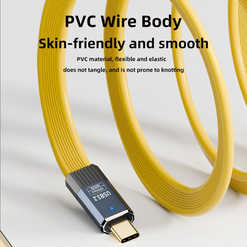 Cable de extensión USB 3,2 USB macho a USB C macho 10Gbps Cable de datos de transmisión rápida QC36W Cable tipo C para Huawei Samsung Xiaomi - imagen 5