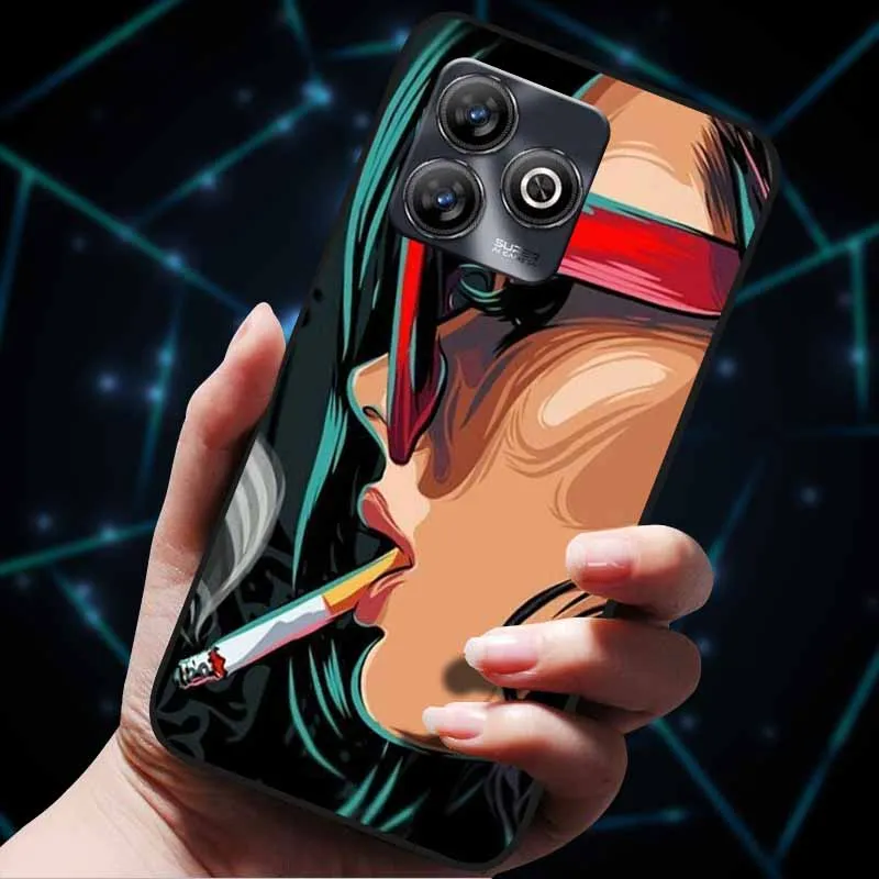 Para TCL 20 Pro 5G fundas de moda suave TPU fundas traseras de silicona para TCL 20Pro 5G funda trasera de gato de dibujos animados Coque parachoques TCL20Pro T810H - imagen 2