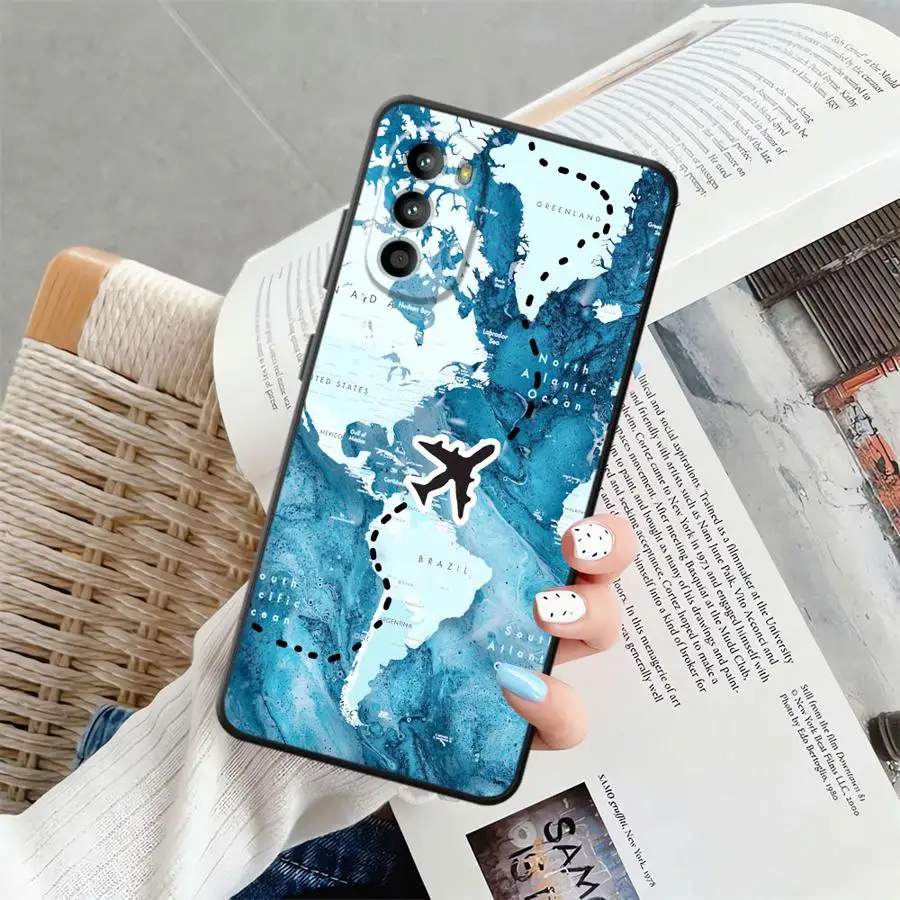 Funda de teléfono suave negra para Motorola Mot G71 G60s G50 G60 G22 Edge40 G53 G30 G52 G32 Edge 20 Pro 30 Lite G51 G73 G31 - imagen 2