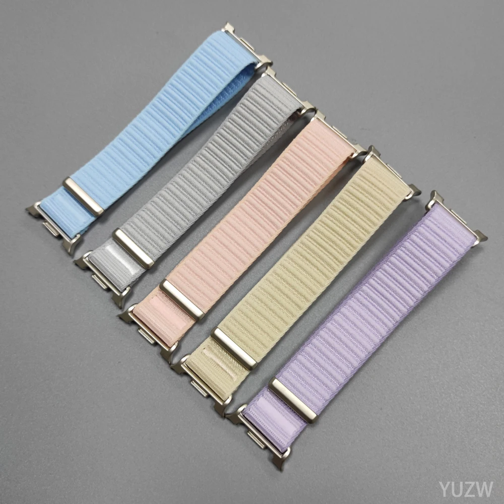 Correas trenzadas para Samsung Galaxy watch 8 classic 46mm pulsera deportiva de nailon Correa Galaxy watch 8 40/44mm banda oficial sin huecos - imagen 4