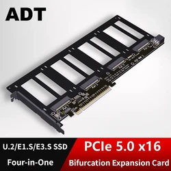 Tarjeta Bifurcación PCIe 5.0 para SSD U.2 y EDSFF