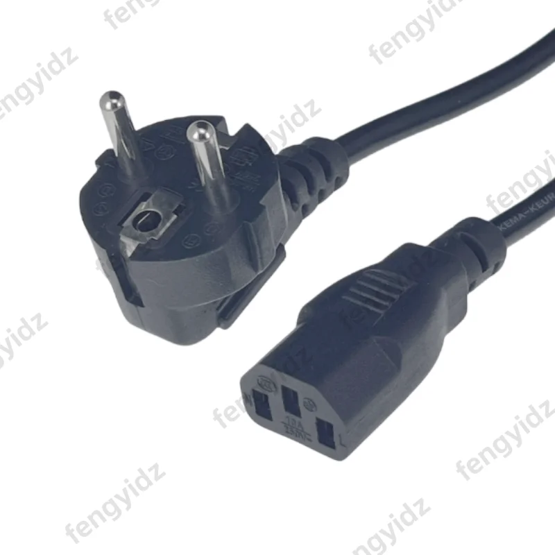 Cable de alimentación con enchufe de EE. UU., 3 pines, 1,2 m, IEC 320 C13, UE, AU, Reino Unido, Cable de extensión de alimentación de CA para PC, Monitor de Panel eléctrico, DVD y escritorio - imagen 2