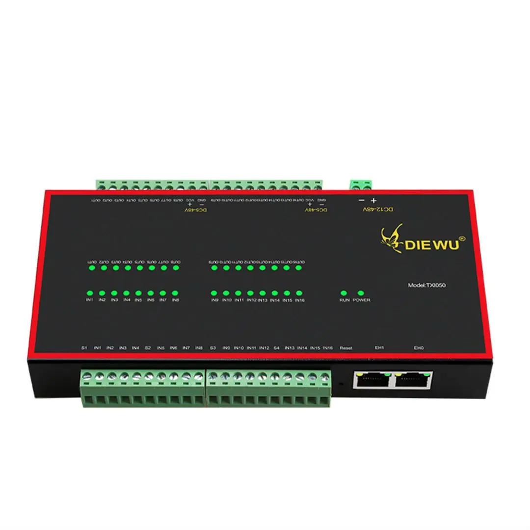 Dispositivo de módulo IO esclavo Compatible con EtherCAT, 16 entradas, 16 salidas, módulo de entrada NPN, 100Mbps, Full Duplex con puerto RJ45 adaptable Dual - imagen 2