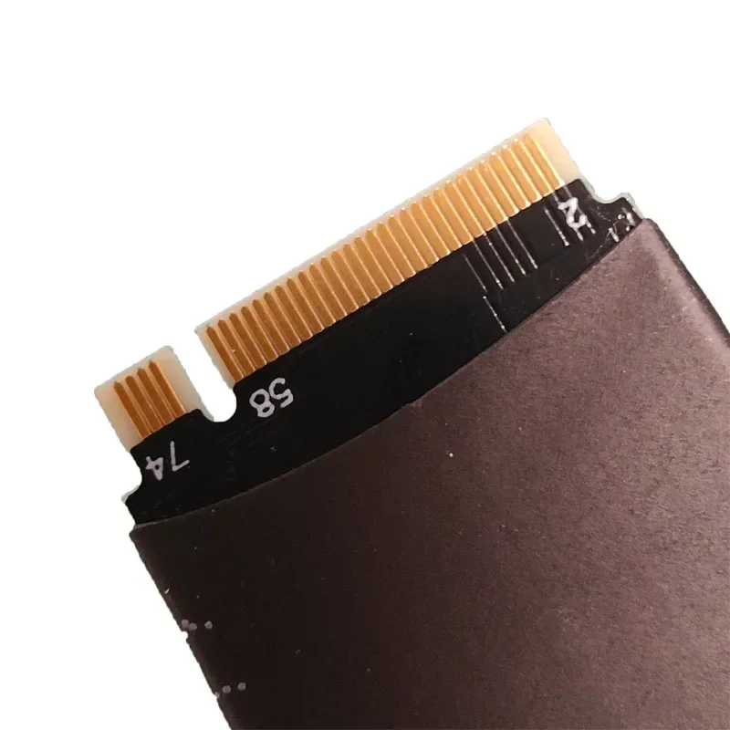 Cable adaptador PCIE 5,0/4,0 X4 GEN5 SSD Cable de extensión de llave de M.2-M Gen4 para M.2 2280 22110 NVME SSD Cable de alta velocidad plateado - imagen 4