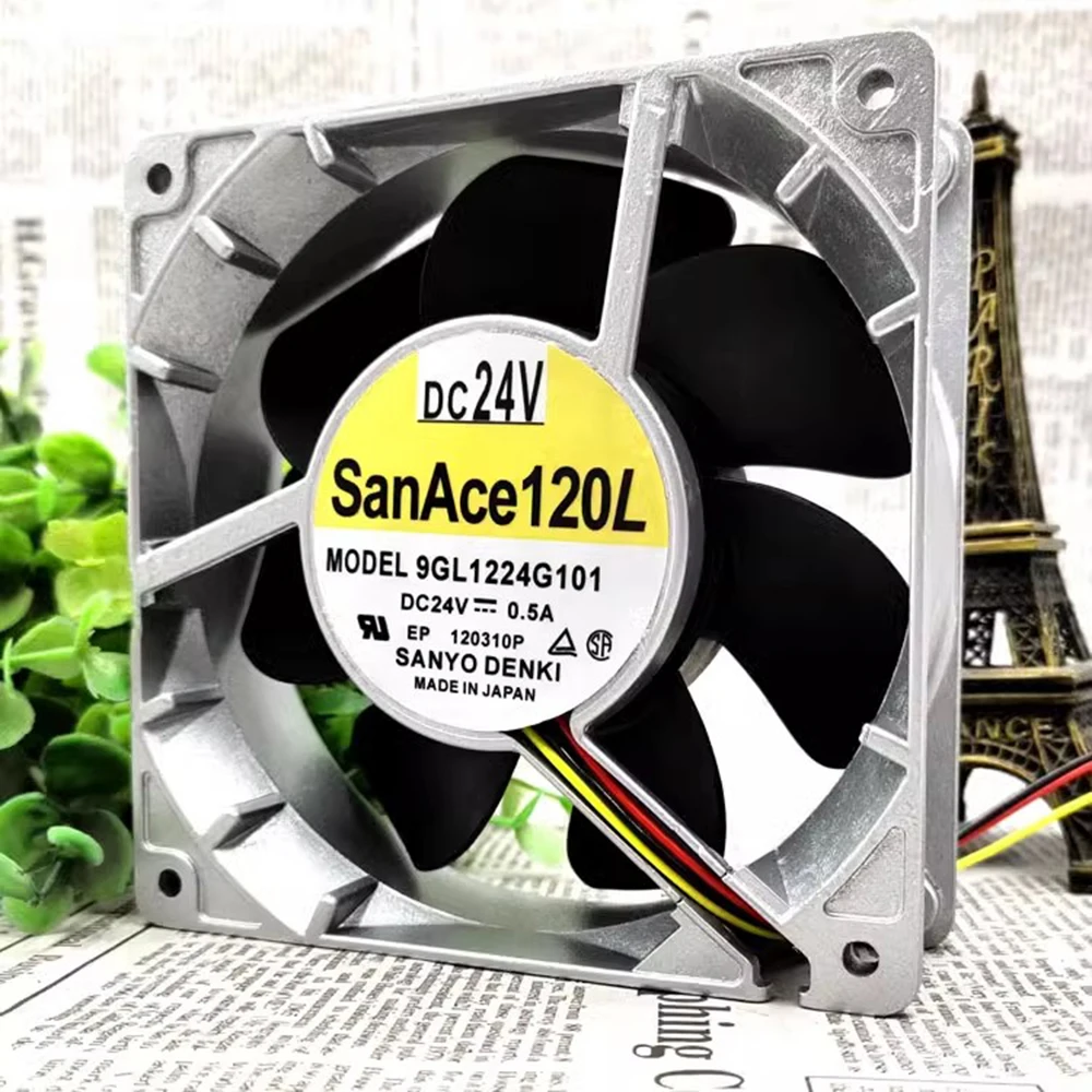 Nuevo 9GL1224G101 12038 120mm 24V 0.5A 12cm ventilador de refrigeración temperatura gale 120*120*38mm