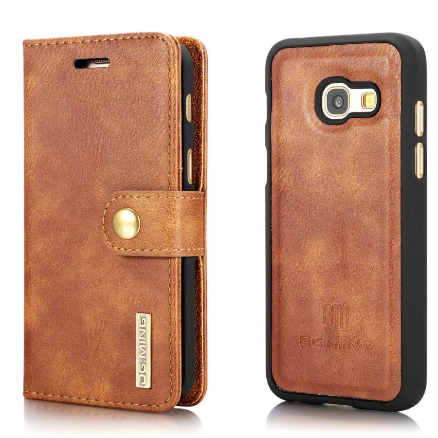 Funda de cuero Retro para Samsung Galaxy A3 2017, funda para Samsung A3 2017 A320 A320F, funda tipo billetera con ranuras para tarjetas, carcasa trasera para teléfono