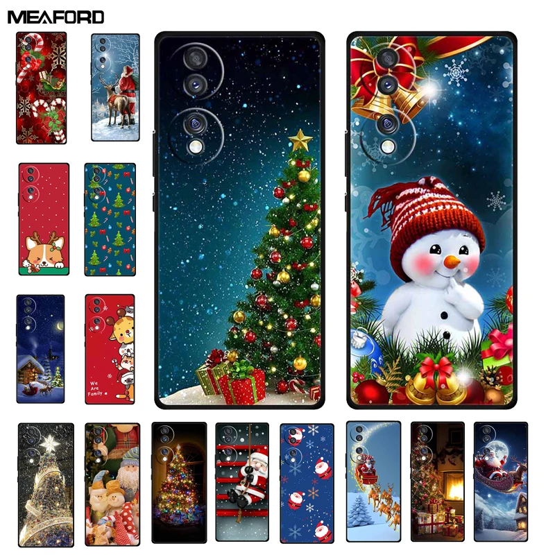 Funda navideña para Honor 70 / 70 Pro / 70Pro + / 70 Lite, funda de silicona TPU suave, Honor 80 60 50 Pro Lite SE