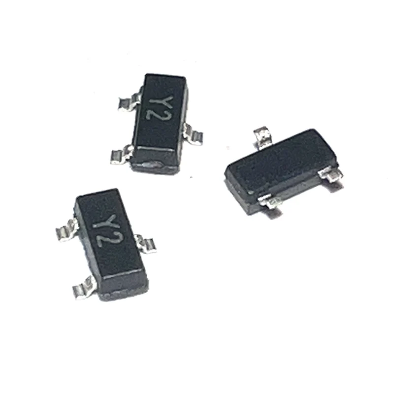 100 Uds SMD Transistor S8050/S8550 paquete SOT23 impresión J3Y/2TY SS8050 SS8550 Y1/Y2 SOT-23