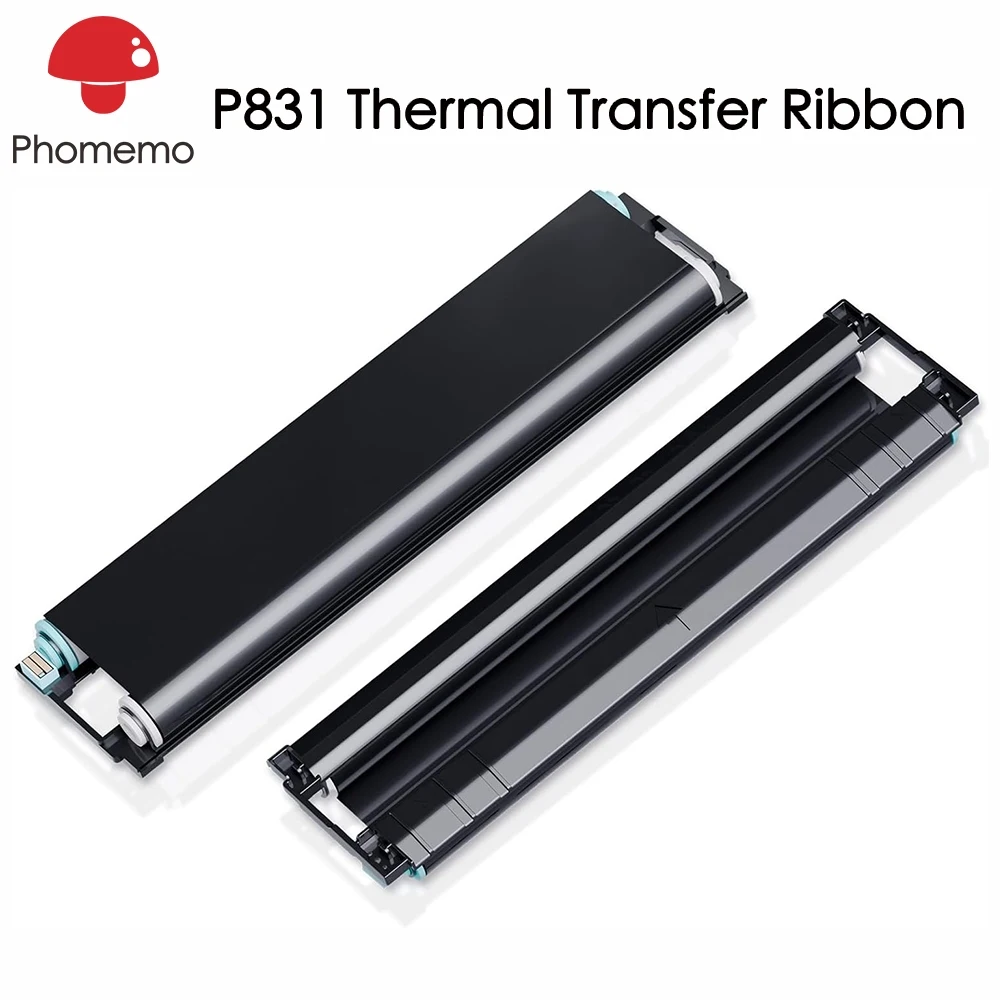 Cinta de transferencia térmica Phomemo de 2 uds para impresora de papel A4 ordinaria portátil P831 - imagen 2