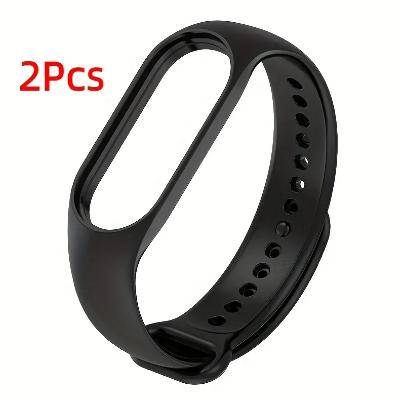 2 uds correa de reloj deportiva de silicona para Xiaomi Mi Band 7 6 NFC pulsera de reloj Miband 4 pulsera correa mi band 7 6 5 4 correa - imagen 2