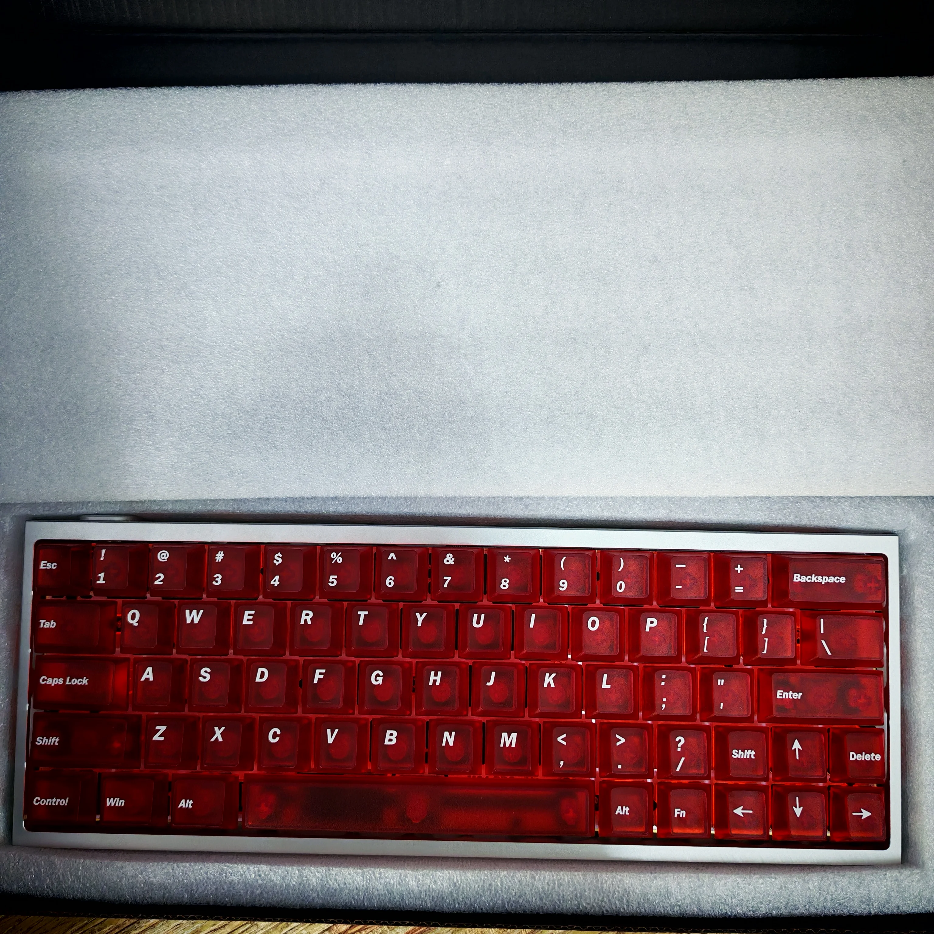 Wooting60 He+Complete Set of Fully Modified Accessories | Magnetic Shaft+Hollow Shell+Carbon Fiber Positioning Board+Sound Pack