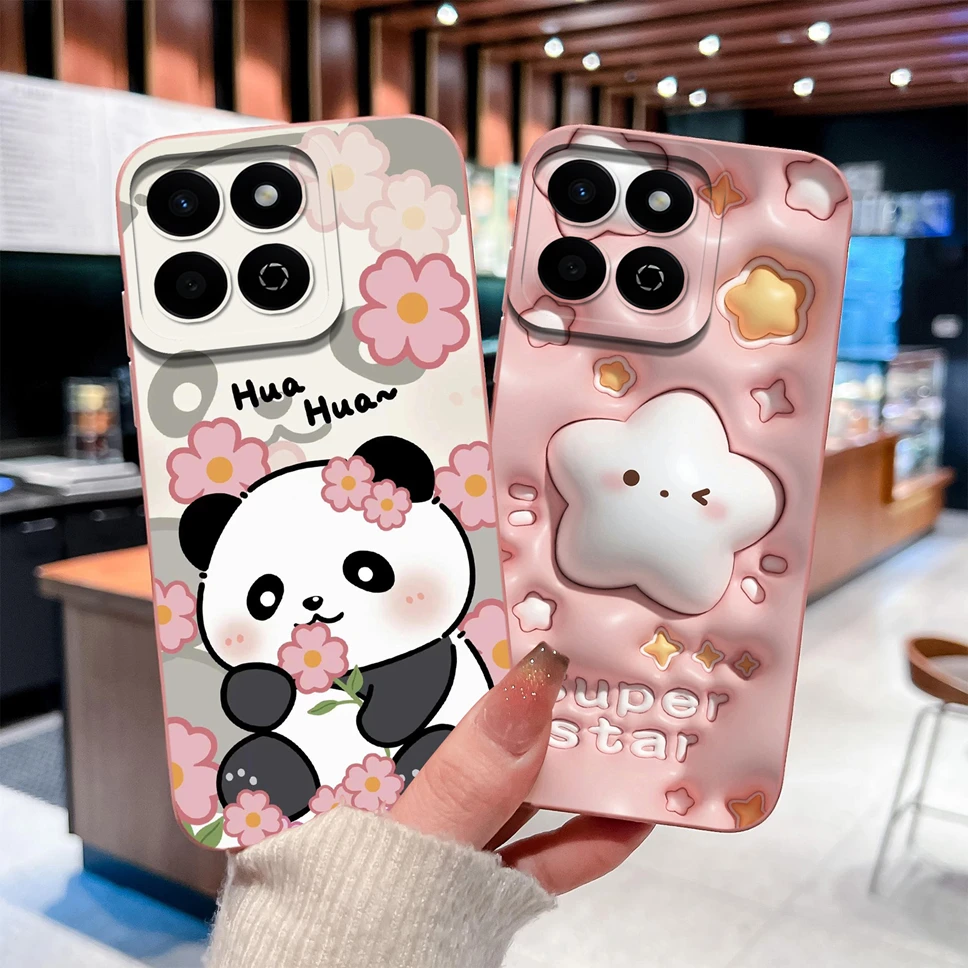 Para Honor Play 60 Plus / Play 9T Funda blanda de silicona líquida Funda trasera de gato encantador para Play60Plus Play9T Funda ligera - imagen 3