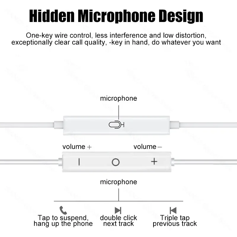 Auriculares originales Android Tablet Portátiles Auriculares Tipo C Auriculares para Samsung Huawei Honor Xiaomi Redmi Poco Pad Auriculares con cable - imagen 5