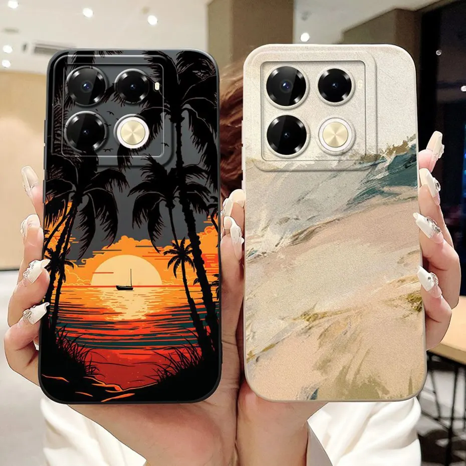 Diseño genial para Infinix Note 40 Pro + 40X 5G funda protectora de teléfono para Infinix Note 40 Pro Plus fundas de gelatina de silicona suave - imagen 3