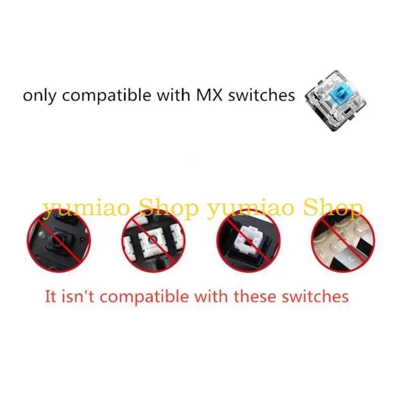 587b DIY Mecánico teclado Capas1 Teclas retroiluminación retroceso Tecla desplazamiento luz - imagen 5