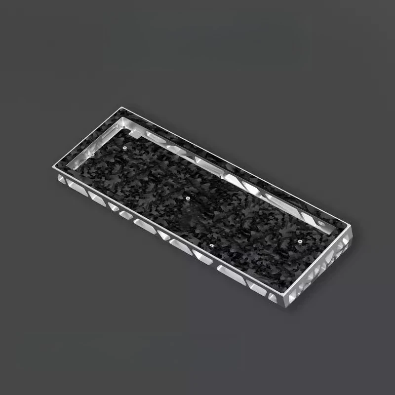 Funda de teclado de aluminio hueca personalizada, carcasa de teclado Wooting60 de 60 diseños para juegos, accesorios de teclado mecánico de oficina - imagen 3