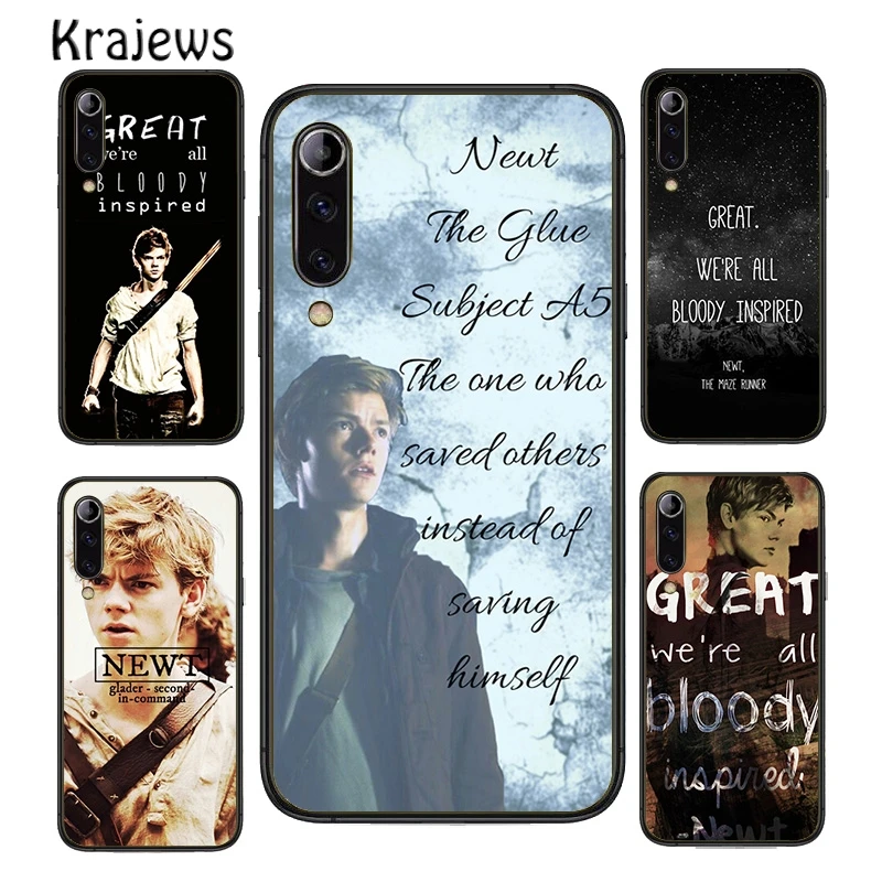 Krajews The Maze Runner Poster Newt funda de teléfono para iPhone 17 Air 16 15 14 Plus 11 Pro Max 13 Pro Max 12 Max