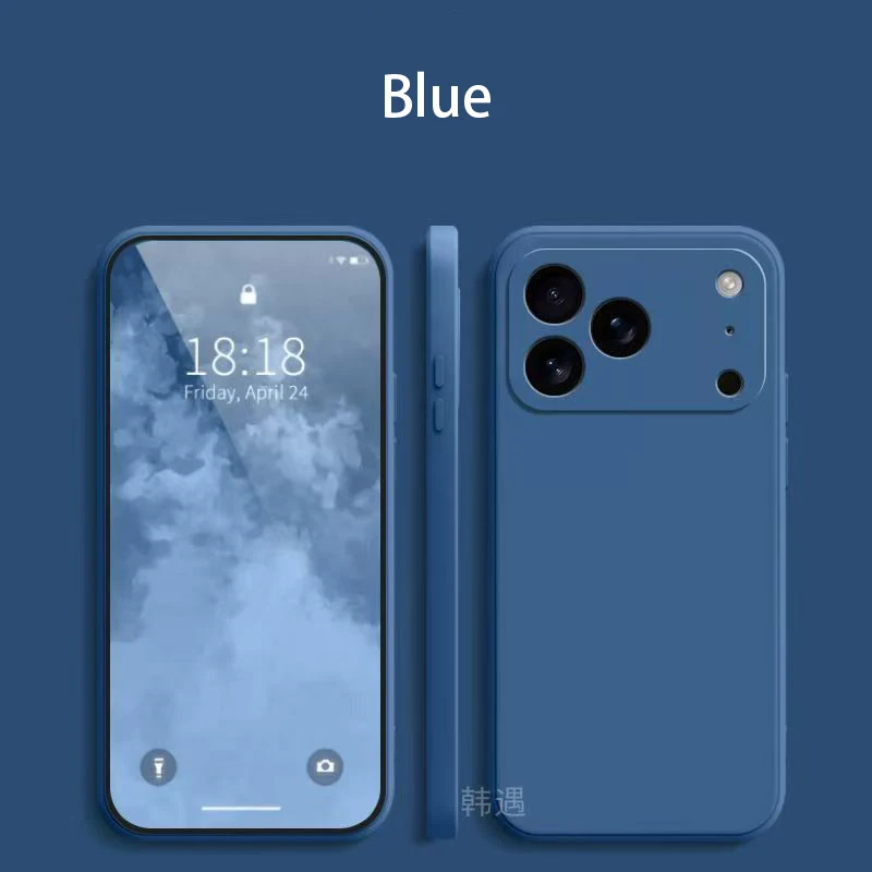 Funda cuadrada de silicona líquida para teléfono Apple iPhone 17 Pro Max 17 Air Soft Cover - imagen 2