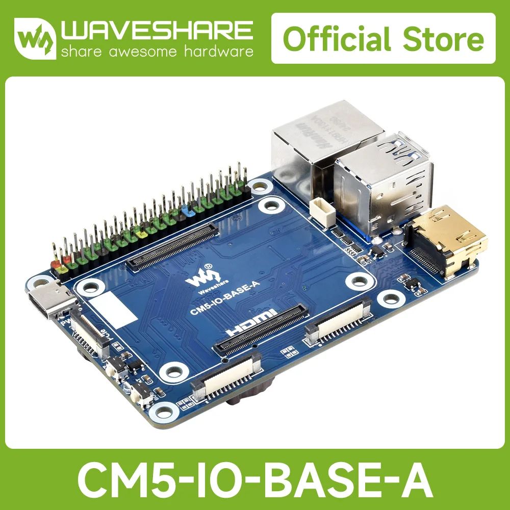 Waveshare Mini Placa Base (A) diseñada para Raspberry Pi Compute Module 5 - imagen 2
