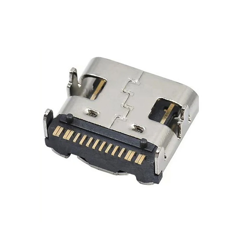 1/5/10 Uds. Conector de enchufe SMT de 16 pines Micro USB tipo C 3,1 colocación hembra SMD DIP para diseño de PCB DIY carga de alta corriente