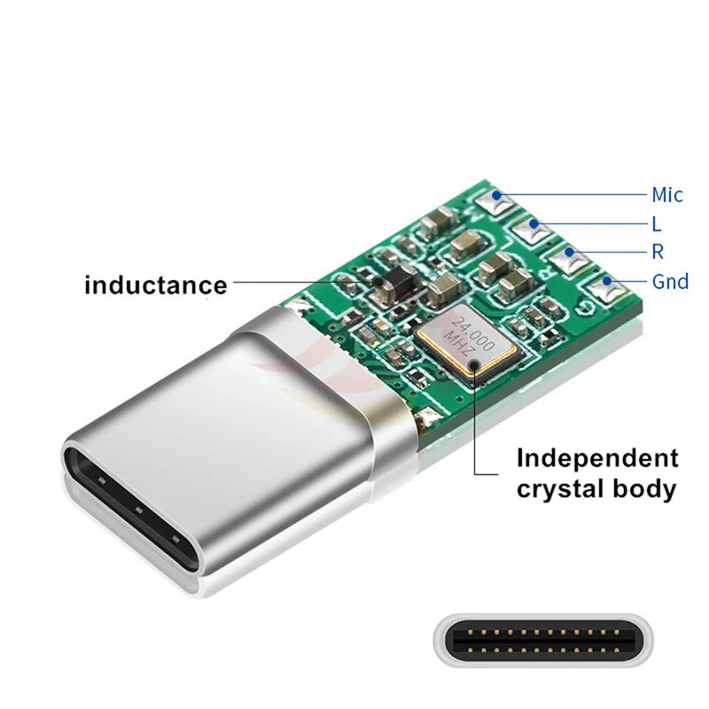 Conector USB C con Chip ALC5686 312 bits 384kHz soldadura 2,5 3,5 4,4mm Cable de Audio carga rápida enchufe tipo C de armadura dinámica