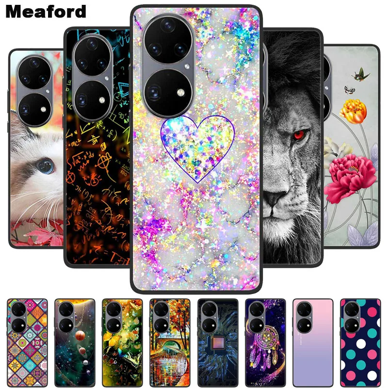 Funda de teléfono para Huawei P50 Pro, cubierta de silicona suave y fresca para Huawei P50Pro P50 Pro 5G, Fundas traseras P 50 Pro, Fundas de TPU a la moda