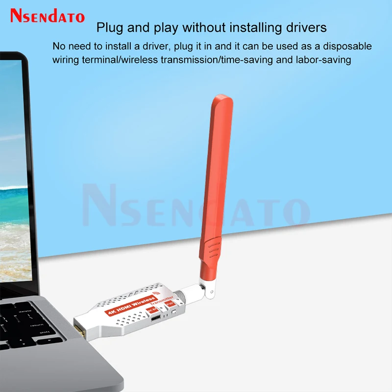 Extensor inalámbrico HDMI 4K 150M 1080P transmisor y receptor de vídeo inalámbrico HDMI interruptor de compartir pantalla para PS4 TV PC - imagen 5