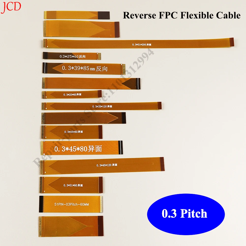 Cable flexible plano de 25P, 31P, 39P, 45P, 51P, 61P, 60mm, 0,3mm, 85mm, 120mm, 200mm, 1 unidad - imagen 2