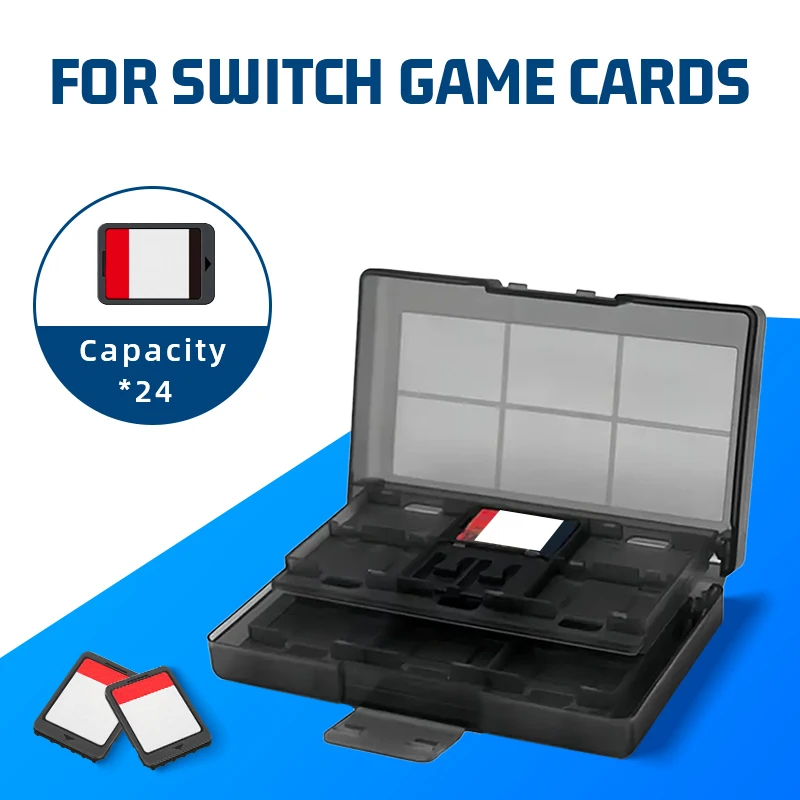 Para Switch juego tarjetero estuche organizador portátil 24 en 1 juego memoria tarjetero caja de almacenamiento - imagen 3