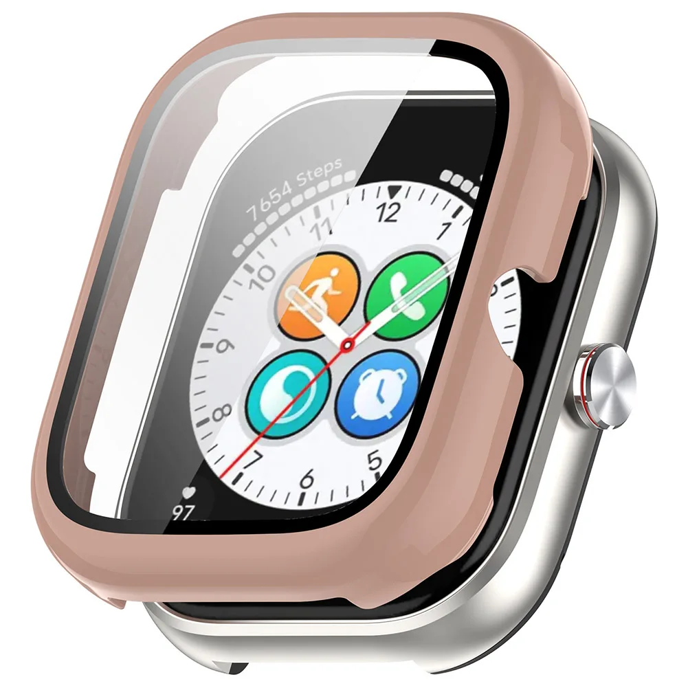 Funda de reloj PC con funda protectora de vidrio templado, marco de cobertura completa anticaída, antiarañazos para Honor Choice Haylou Watch - imagen 5