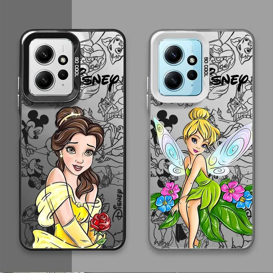 Funda de teléfono Disney Tinker Bell Princess para Xiaomi Redmi 9C 14C 10 Note 9 Pro A2 Plus A1 9T 12 5G 13C, funda trasera suave - imagen 2