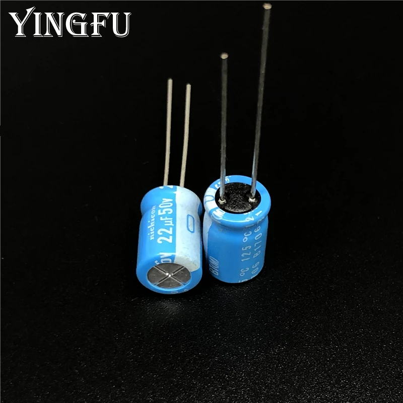 NICHICON-condensador electrolítico de aluminio, serie BT de 8x100mm, gran fiabilidad, 22uF, 50V, 50 uF, 10 unidades/11,5 unidades - imagen 2