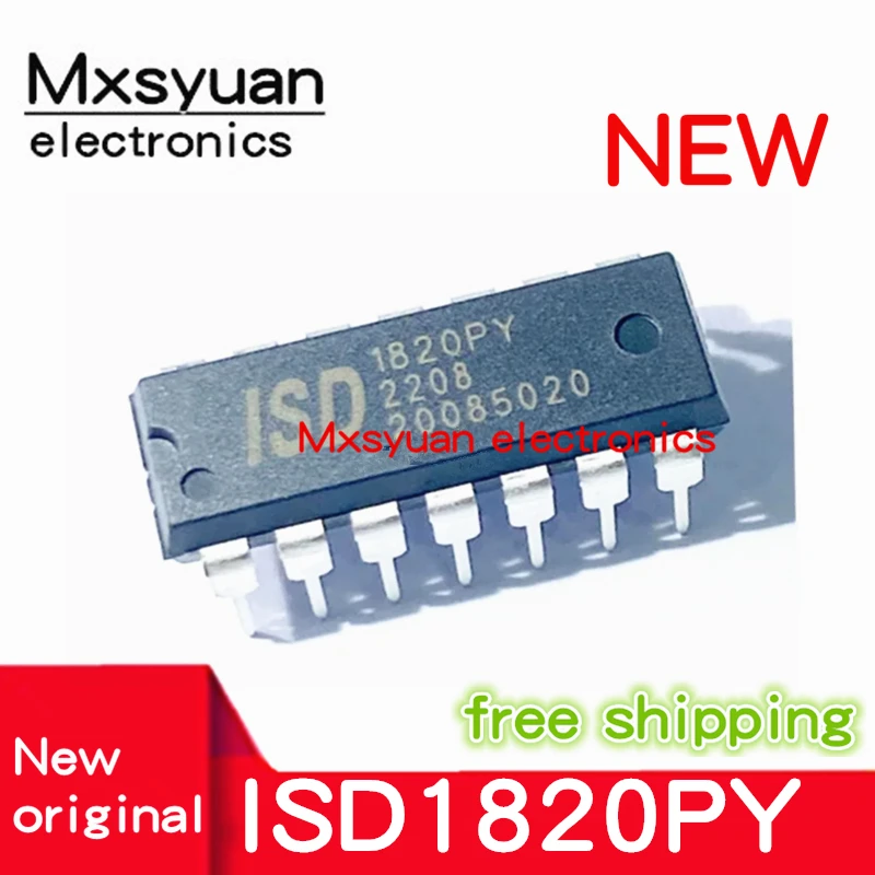 10 unidades/lote ISD1820PY 1820PY ISD1820 DIP-14 Mxsyuan 100% nuevo y original