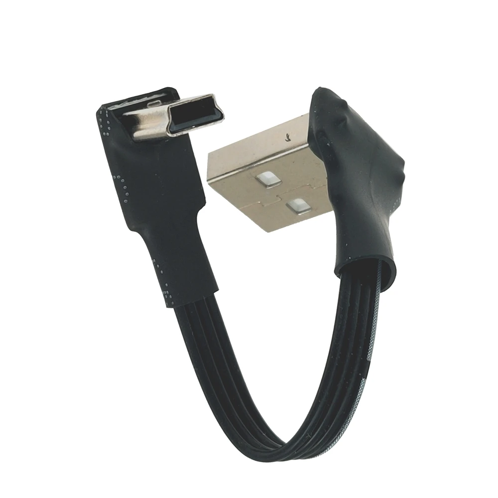 Cable de datos USB macho A Mini USB B 5 pines macho 90 grados arriba/abajo/izquierda/derecha, adaptador de sincronización de carga 0,2 M 0,5 M, 1M, 2M, 3M - imagen 5