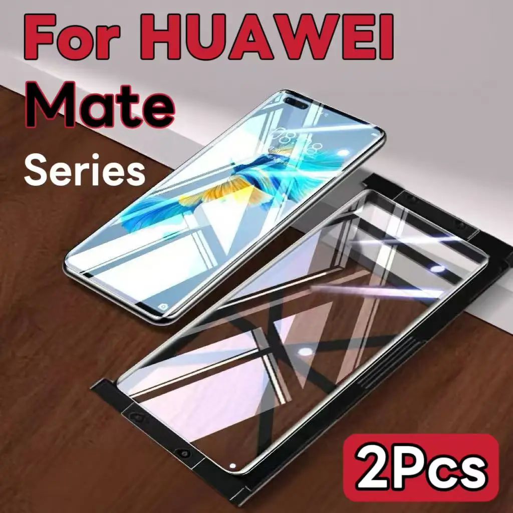 2 piezas adecuadas para la serie Huawei Mate, este protector de pantalla de teléfono móvil de alta definición no es vidrio templado
