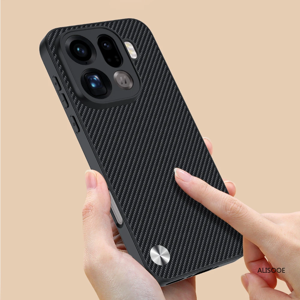 Funda de cuero para OPPO Find X9 / X9 Pro, Funda de lujo con textura de fibra, protección de cuero PU, Funda a prueba de golpes - imagen 5