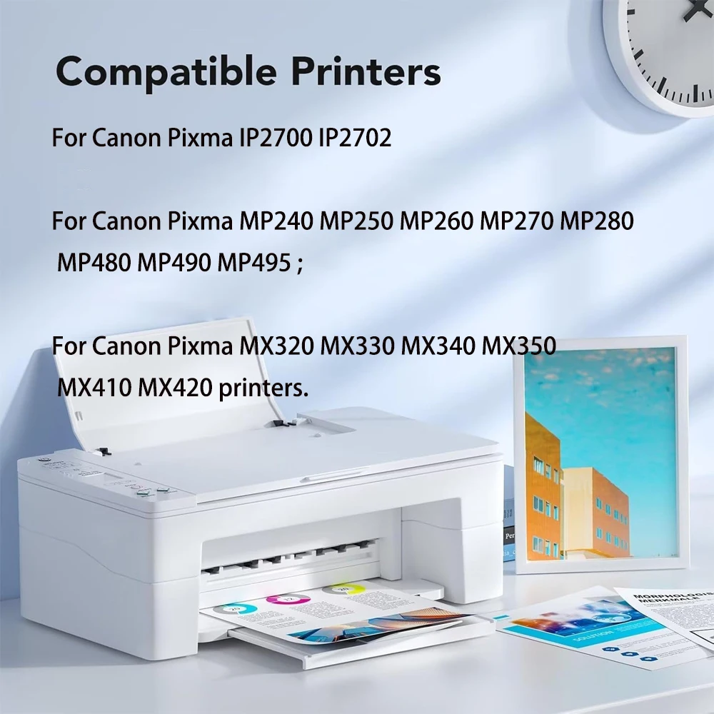 Cartucho de tinta PG210 PG 210 CL211 XL para Canon PG-210 CL-211 para Canon Pixma IP2700 IP2702 MP240 MP250 MP260 MP270 MX340 - imagen 2