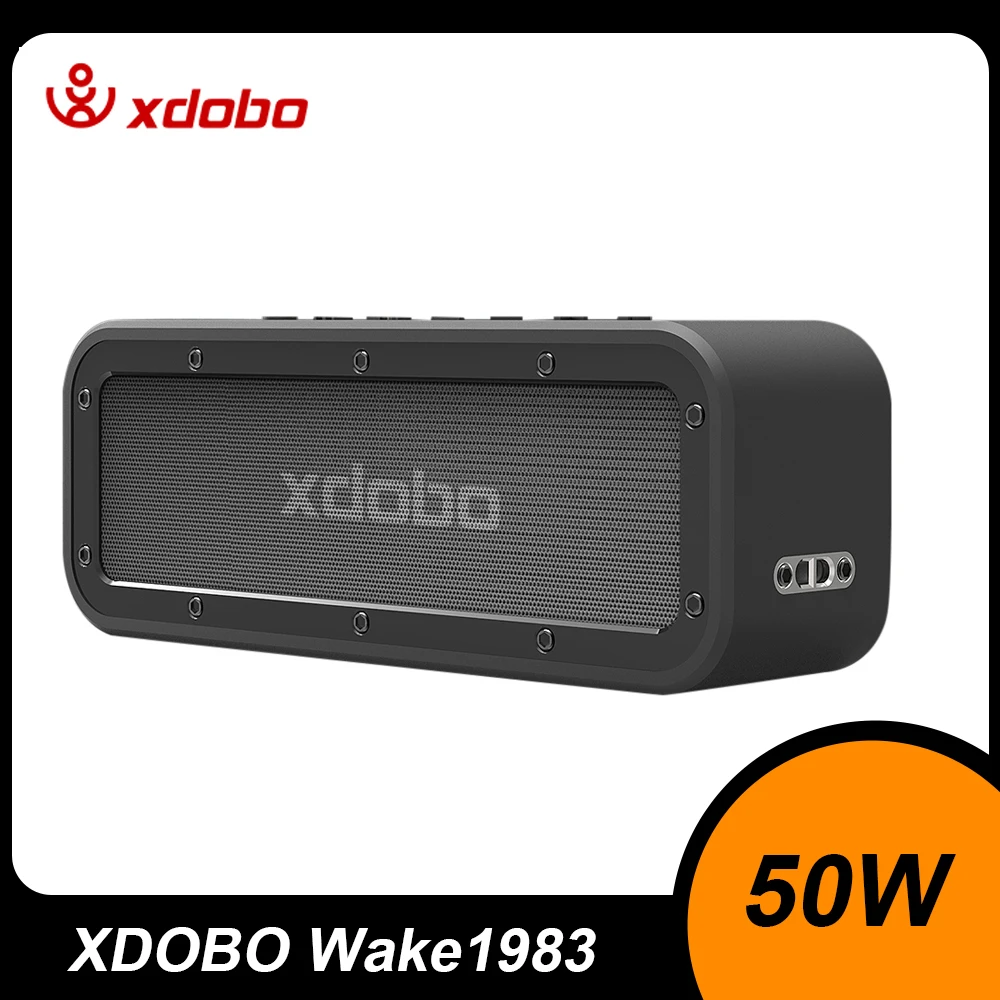 Original XDOBO Wake1983 altavoz portátil Bluetooth 50W inalámbrico impermeable Subwoofer estéreo envolvente soporte TWS TF AUX