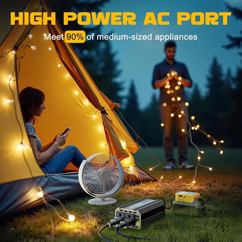 Convertidor inversor de coche 300W DC 20V a 110V 220V encendedor de cigarrillos a enchufes adaptador inversor USB de carga rápida enchufe estadounidense - imagen 5